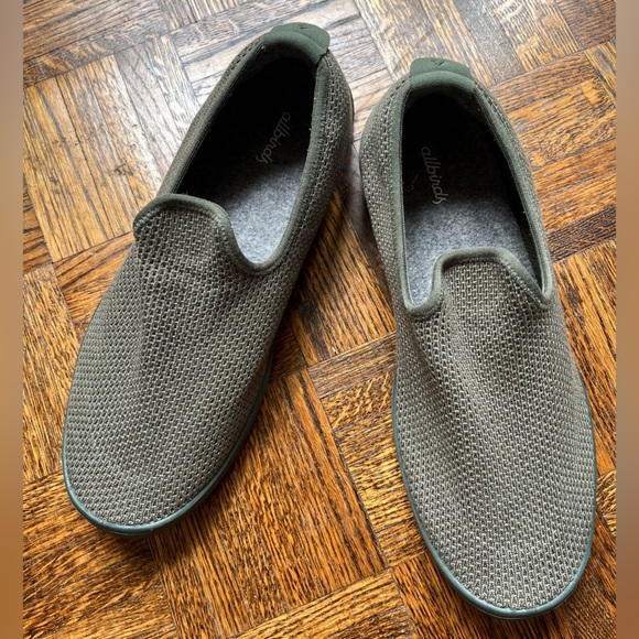 ALL BIRDS Tree Loungers Mens Green Slip-on Shoes (Sz 10) - Picture 1 of 11